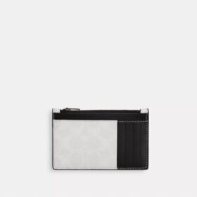 Portcard cu fermoar din Signature Canvas