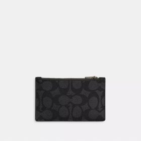 Portcard cu fermoar din Signature Canvas