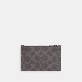 Portcard cu fermoar din Signature Canvas
