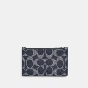 Portcard cu fermoar din Signature Canvas