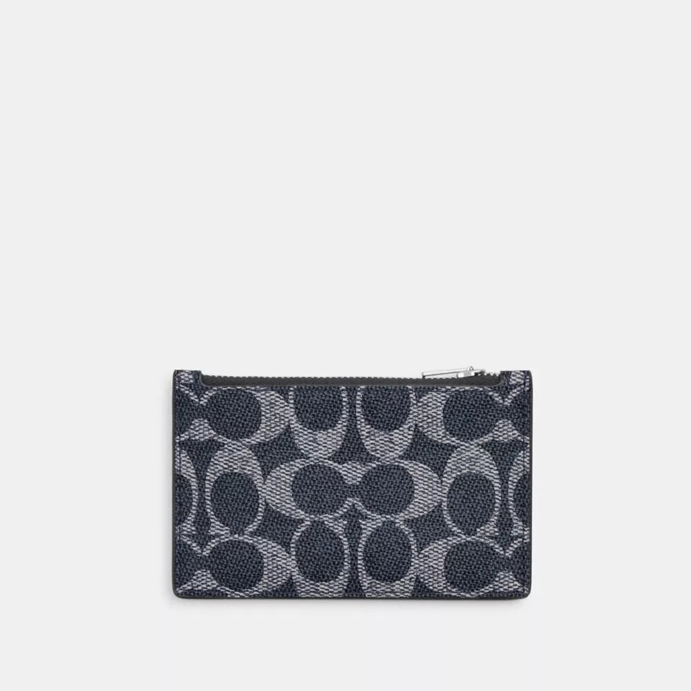 Portcard cu fermoar din Signature Canvas