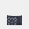 Portcard cu fermoar din Signature Canvas