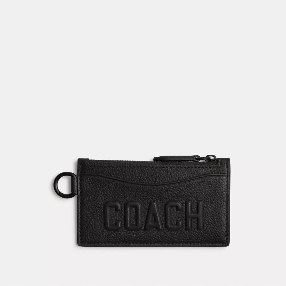 Portcard cu fermoar și grafică Coach