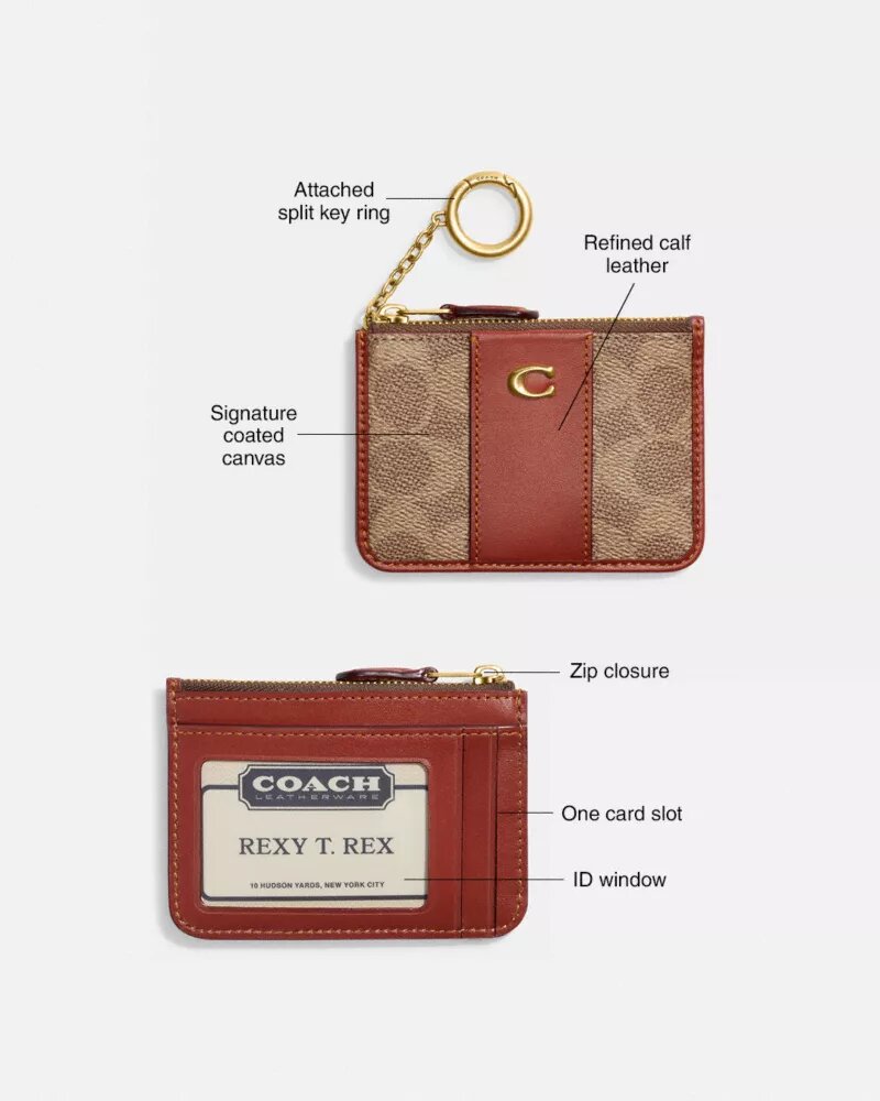 Portcard Essential Mini din Signature Canvas
