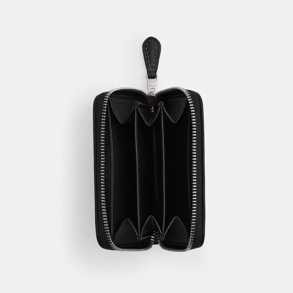 Portcard mic esențial cu fermoar în jur, din jacquard „Crystal Signature”