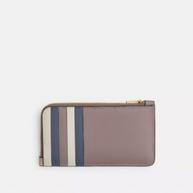 Portcard New York cu fermoar în stil color block