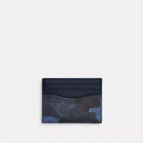 Portcard subțire cu imprimeu camuflaj caracteristic