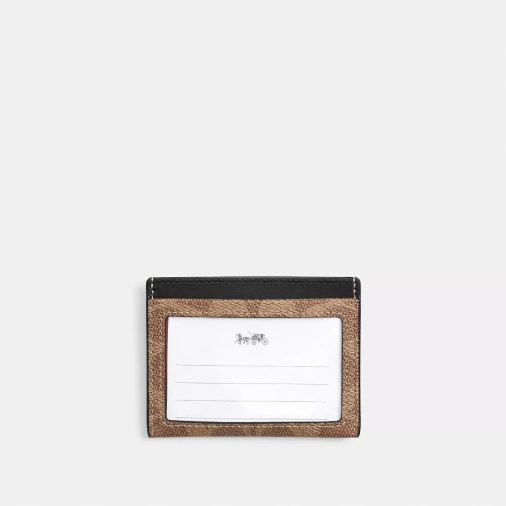 Portcard subțire din Signature Canvas