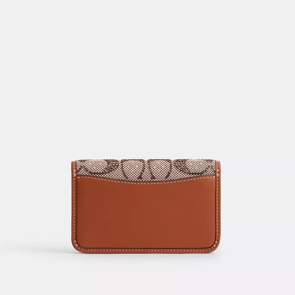 Portcard subțire Essential din jacquard Crystal Signature
