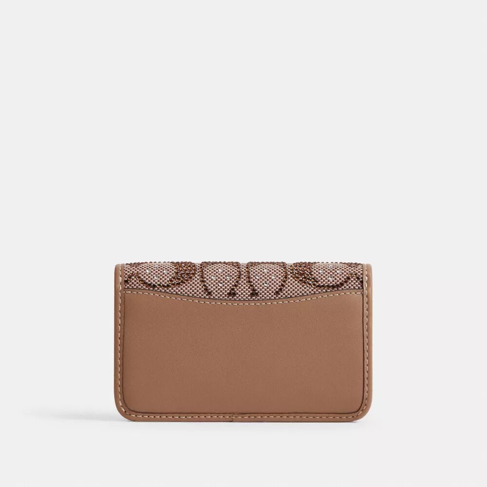 Portcard subțire Essential din jacquard Crystal Signature