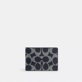 Portofel compact din pânză „Signature Canvas”