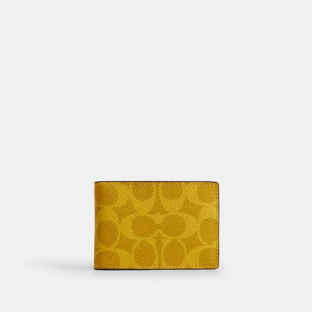 Portofel compact din pânză „Signature Canvas”