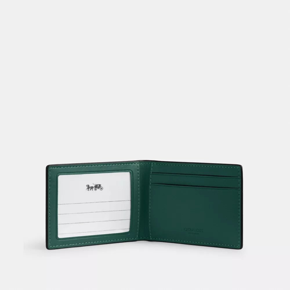 Portofel compact din pânză „Signature Canvas”