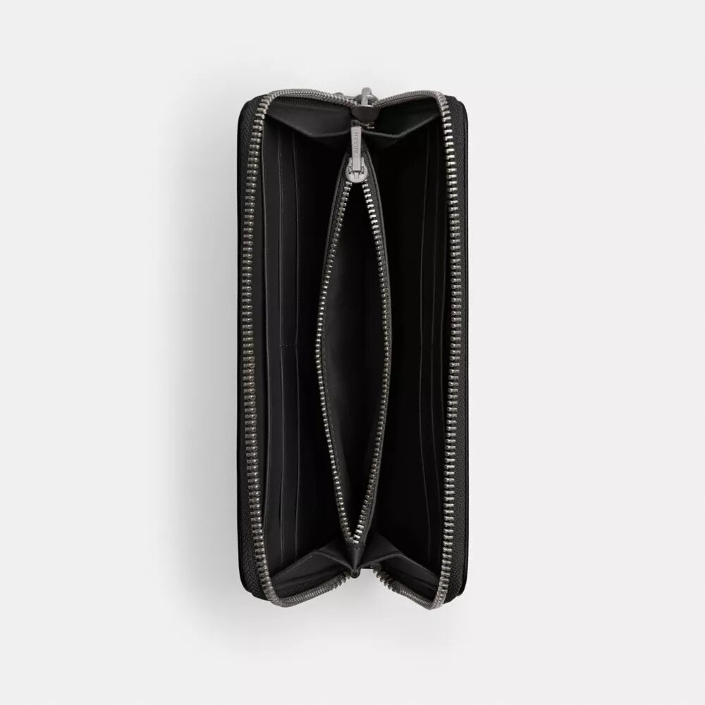 Portofel subțire Essential cu fermoar tip acordeon