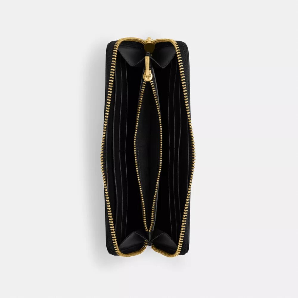 Portofel subțire Essential cu fermoar tip acordeon