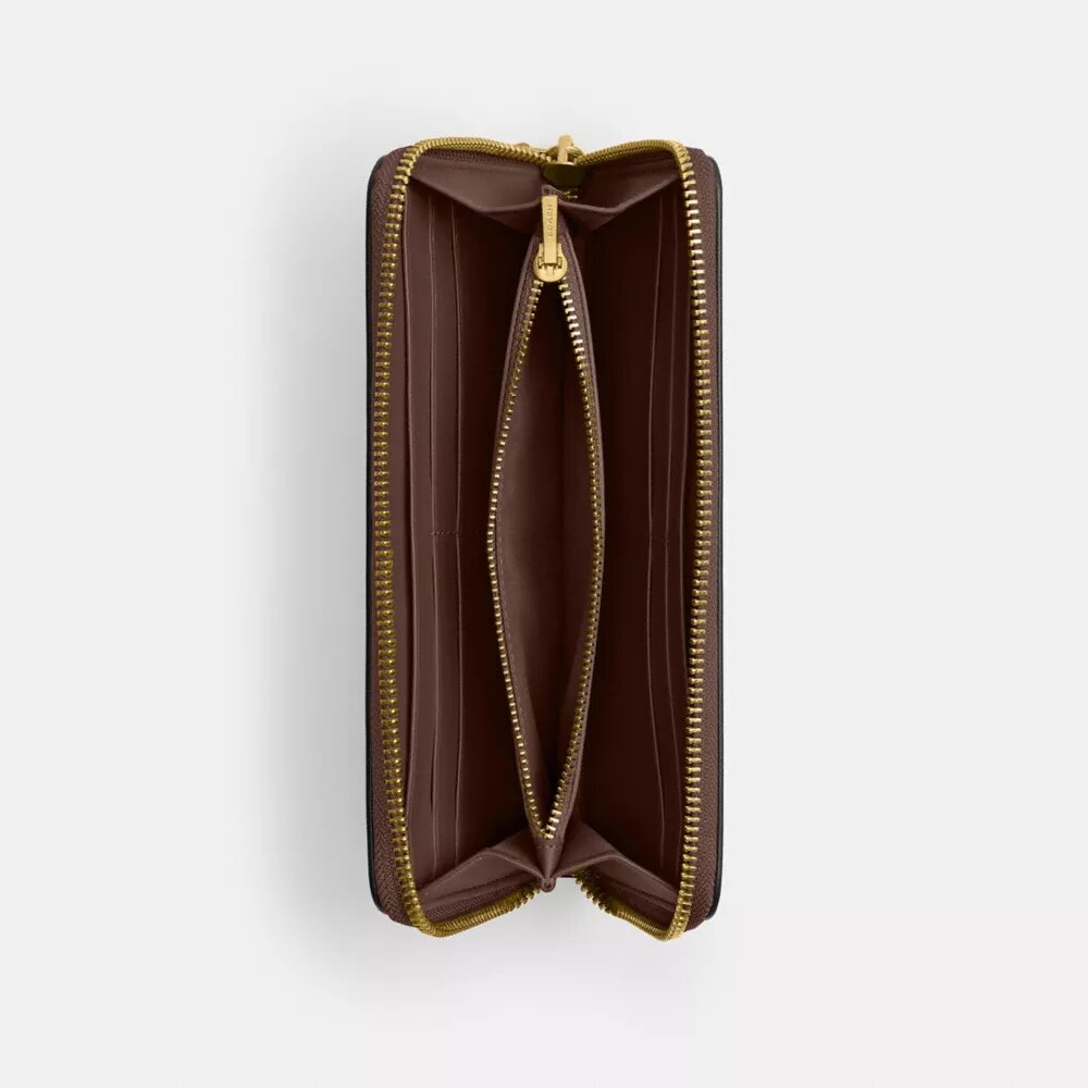 Portofel subțire Essential cu fermoar tip acordeon
