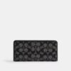 Portofel subțire Essential din jacquard semnătura cu cristale