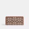 Portofel subțire Essential din jacquard semnătura cu cristale