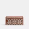 Portofel subțire Essential din jacquard semnătura cu cristale