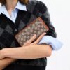 Portofel subțire Essential din jacquard semnătura cu cristale