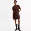 Rochie-cămășă cu imprimeu