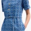Rochie din denim semnată, din bumbac organic