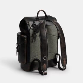 Rucsac Hitch din piele patinată