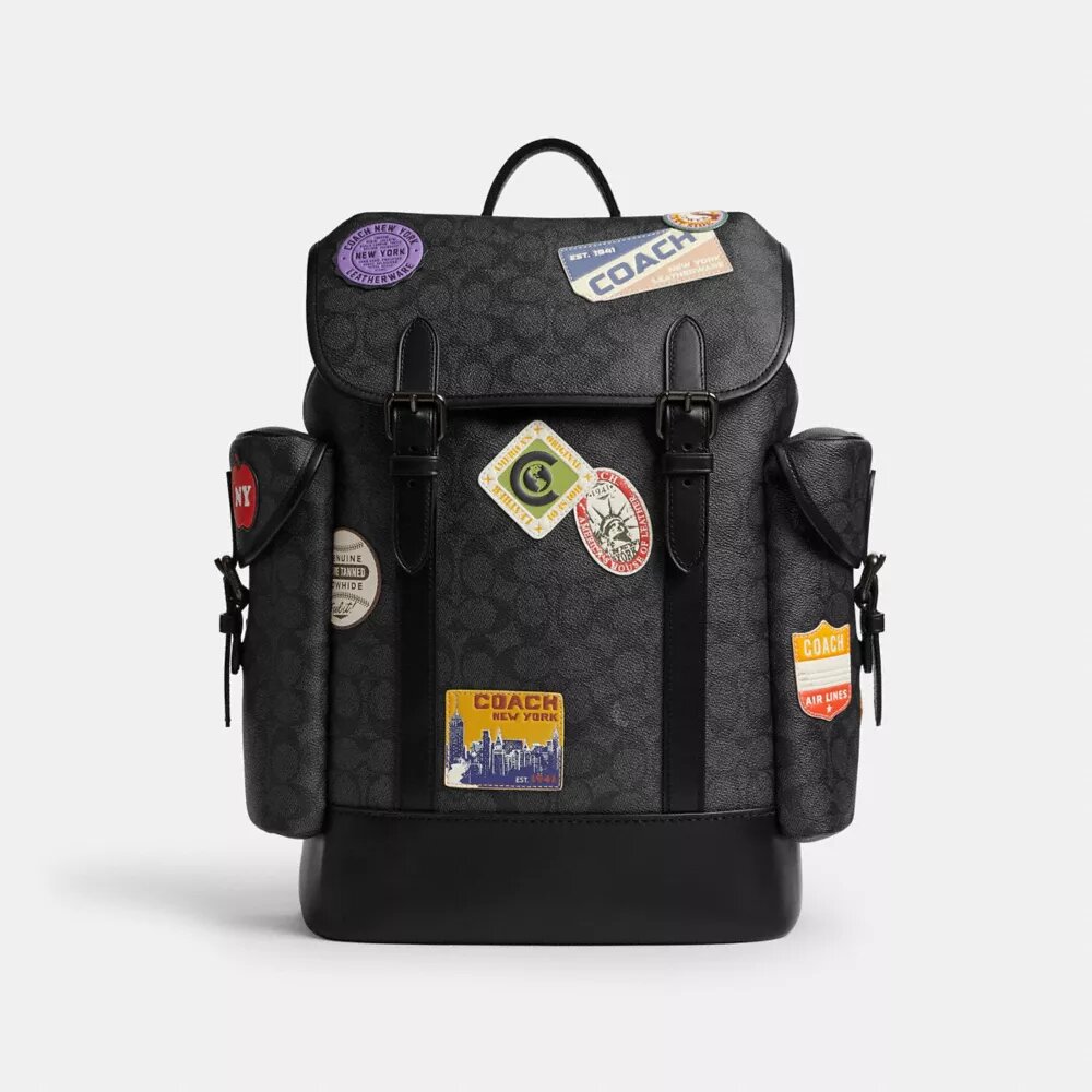 Rucsac Hitch din Signature Canvas cu patch-uri
