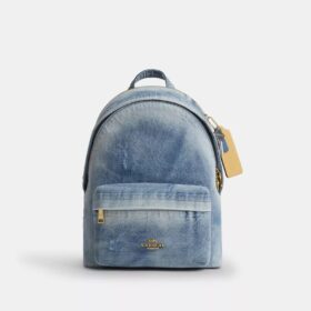 Rucsac mic Taylor din denim „Loved”