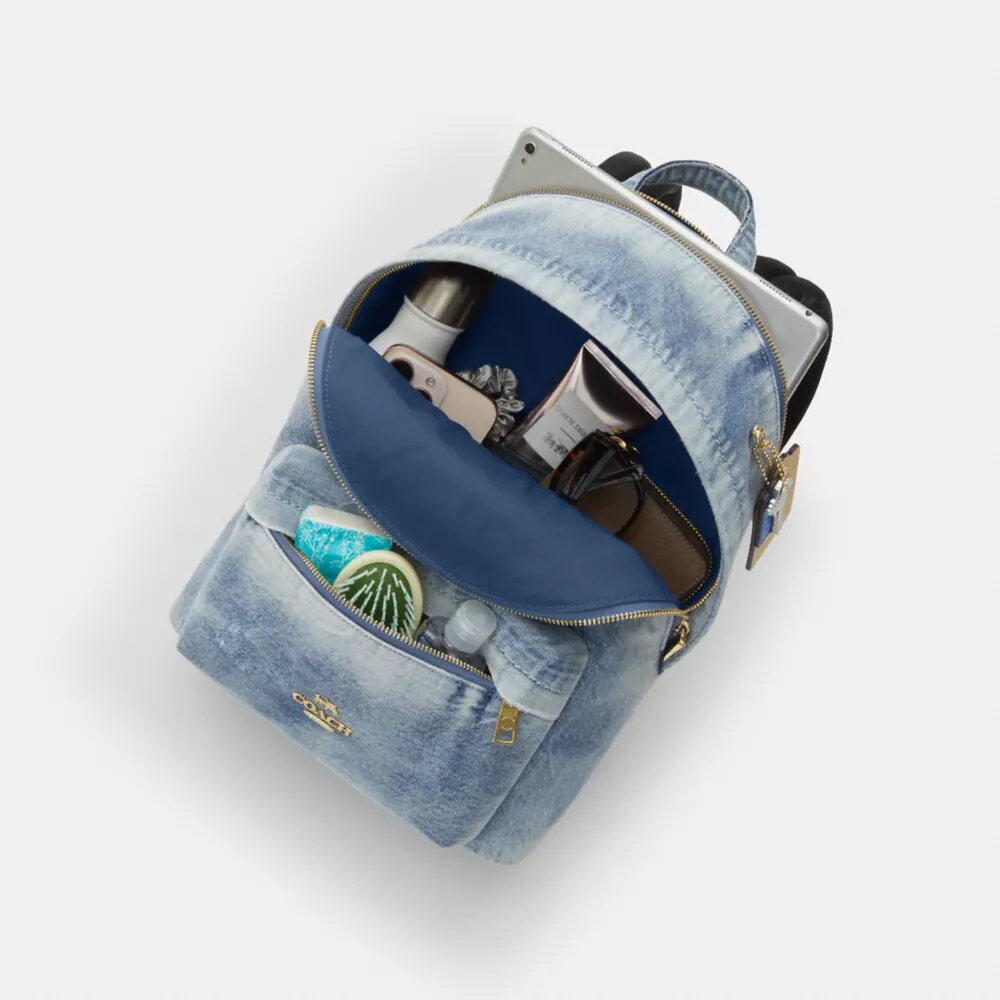 Rucsac mic Taylor din denim „Loved”