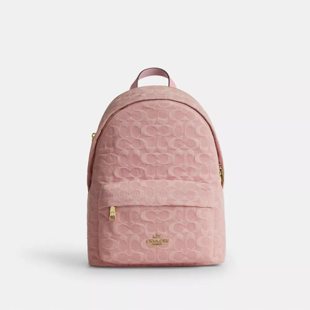 Rucsac mic Taylor din denim semnătură