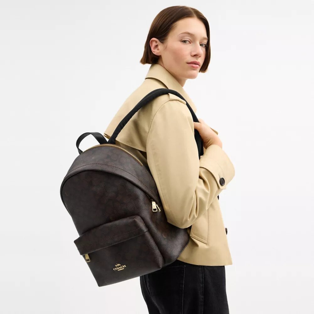 Rucsac mic Taylor din Signature Canvas