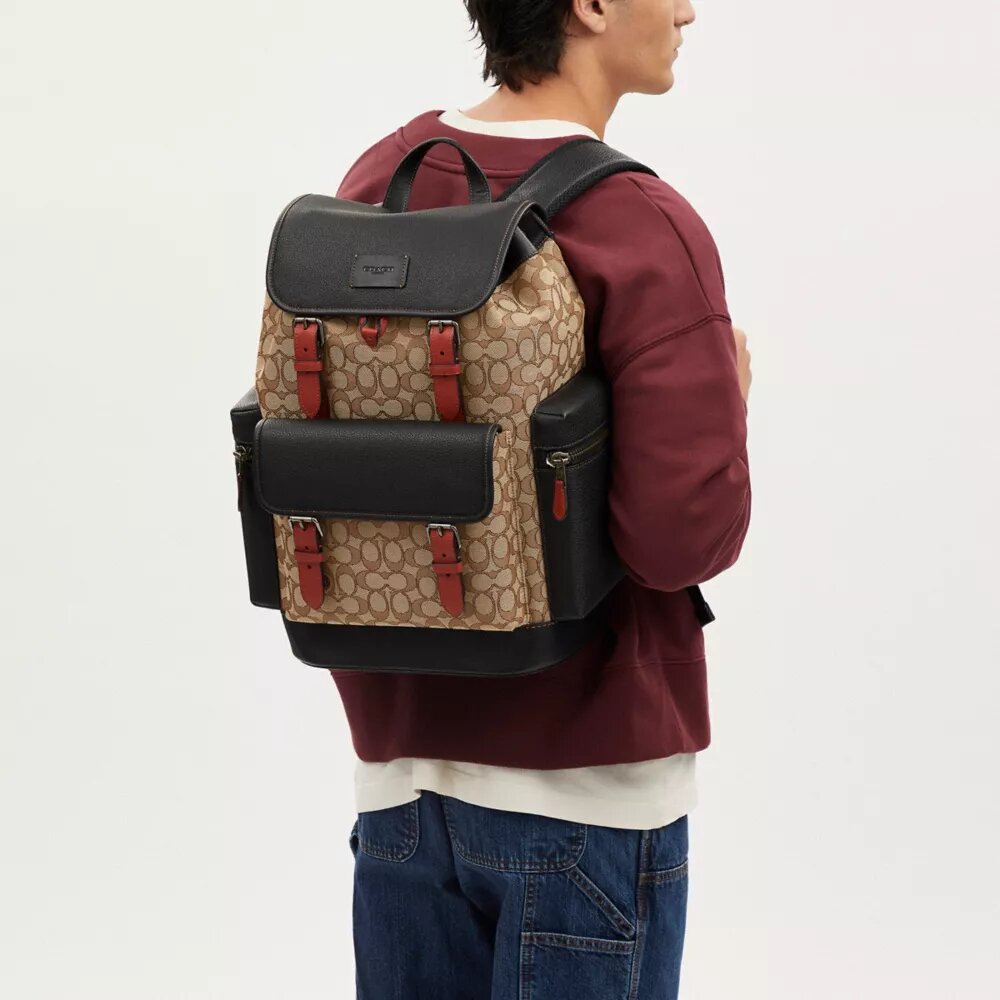 Rucsac Sprint din țesătură Jacquard semnată
