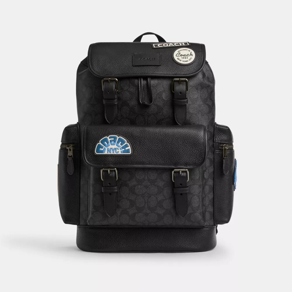 Rucsac Sprint din Signature Canvas cu patch-uri