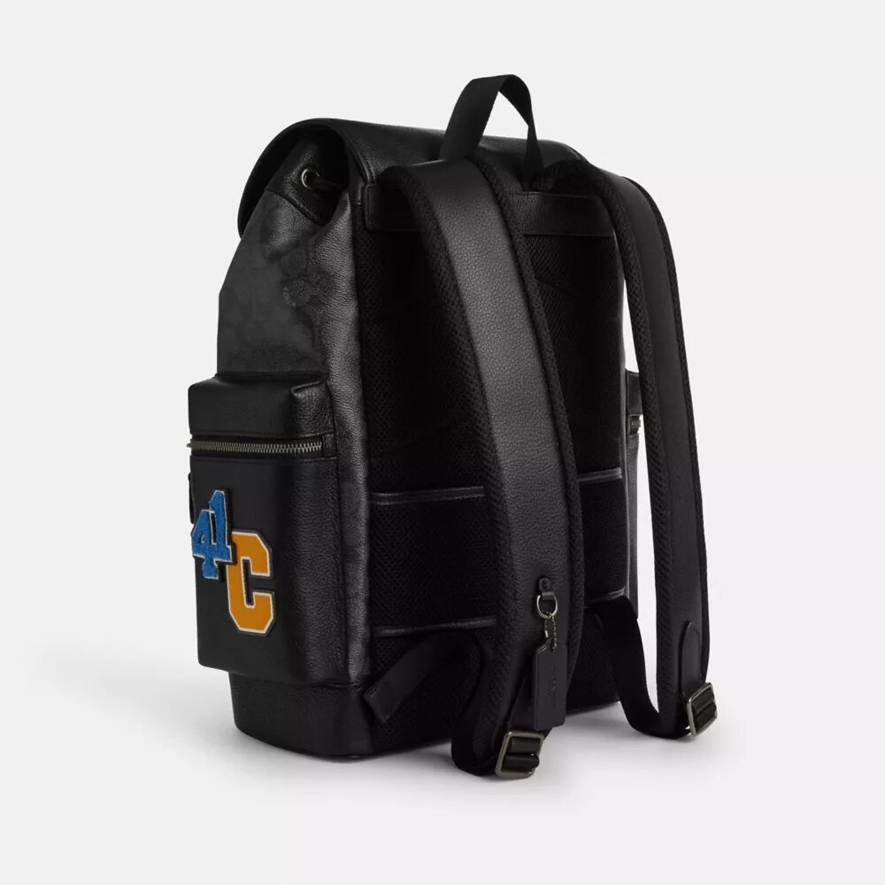 Rucsac Sprint din Signature Canvas cu patch-uri