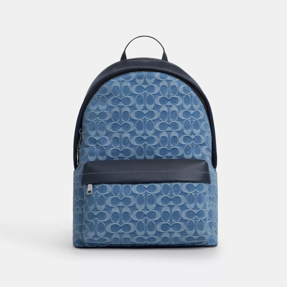 Rucsac Taylor din denim semnătură