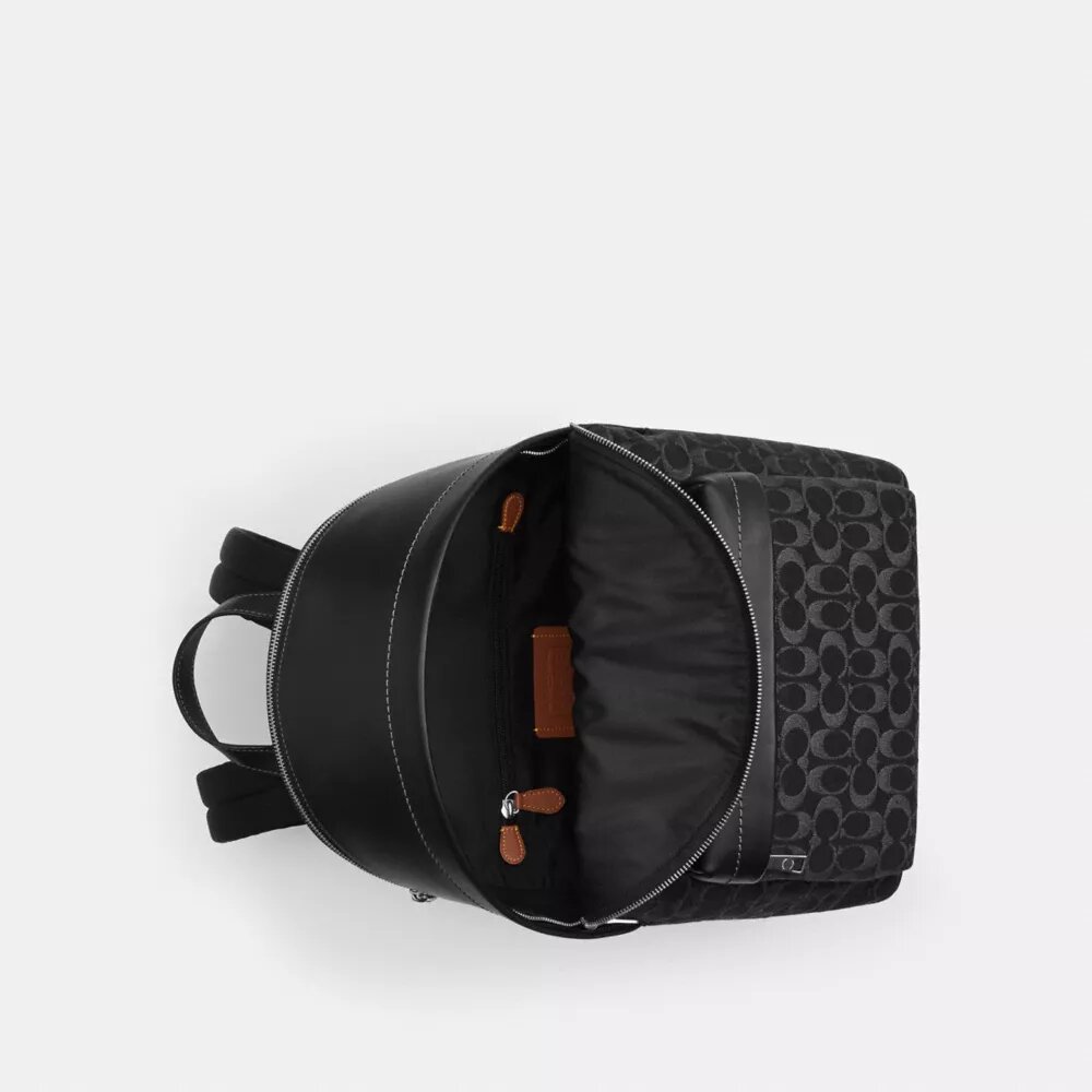 Rucsac Taylor din denim semnătură