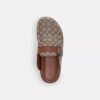 Saboți cu cataramă din țesătură Jacquard semnătură