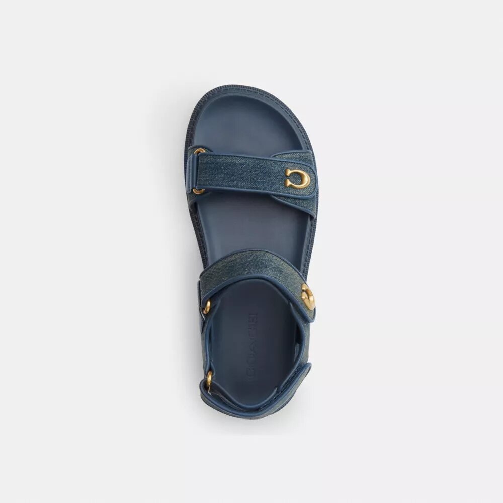 Sandale Brynn din denim „Loved”