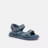 Sandale Brynn din denim semnătura cu cristale