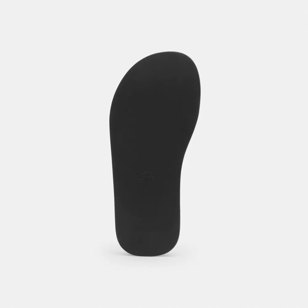 Sandale cu baretă și platformă, cu logo-ul „C” sculptat