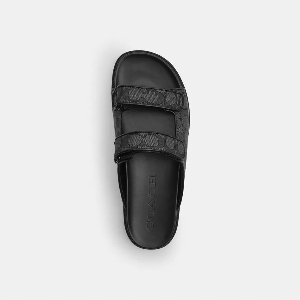 Sandale cu barete din jacquard caracteristic