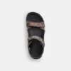 Sandale cu două curele în modelul caracteristic Jacquard