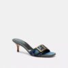 Sandale Margot cu patchwork din denim caracteristic