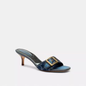 Sandale Margot cu patchwork din denim caracteristic