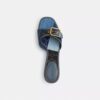 Sandale Margot cu patchwork din denim caracteristic