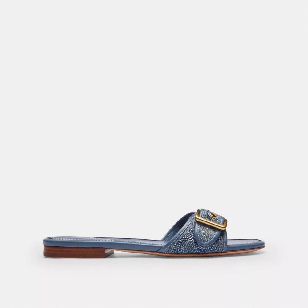 Sandale Margot din denim cu cristale