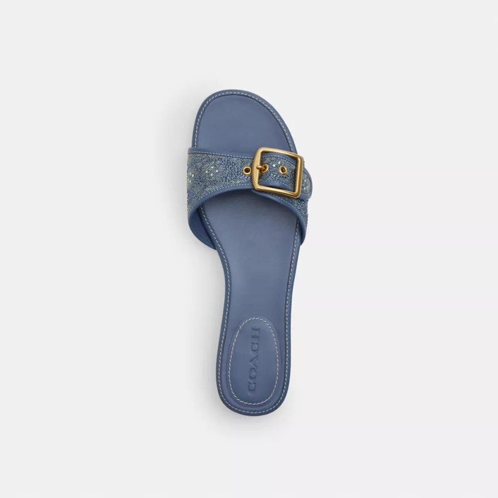 Sandale Margot din denim cu cristale