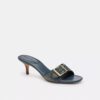Sandale Margot din denim uzat