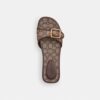 Sandale Margot din lemn cu jacquard caracteristic